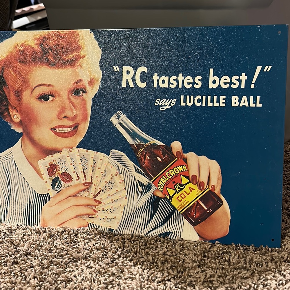 Lucille Ball Metal Sign